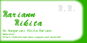 mariann mikita business card